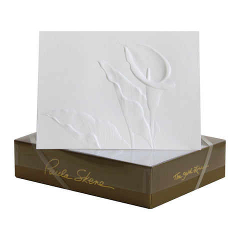 Calla Lily - Blind Embossed, Sympathy Greeting Card