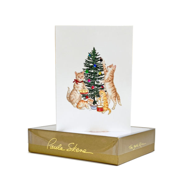 Cats Decorating Tree