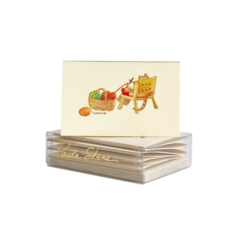 Knitting Cat Enclosure Cards