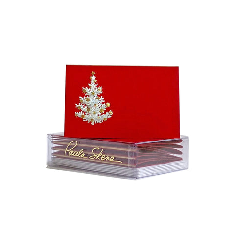 Snowflake Tree Enclosure Card