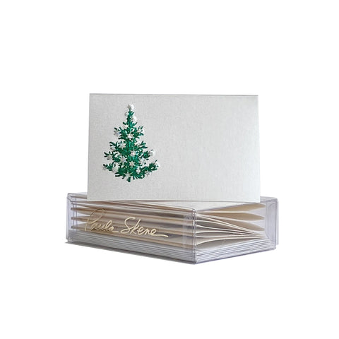 Snowflake Tree Enclosure Card