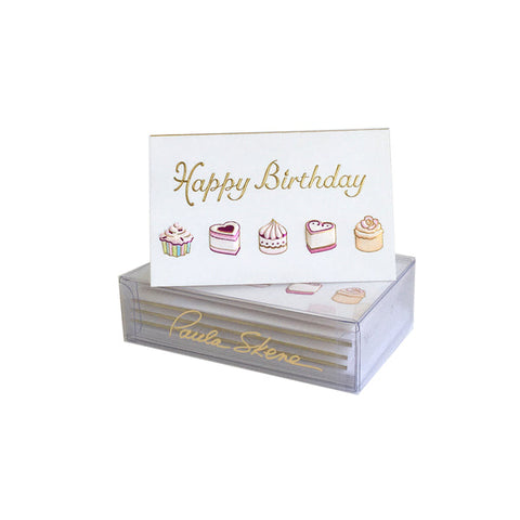 Petit Fours Birthday Enclosure Cards