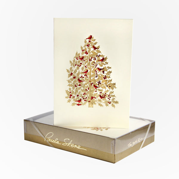 Holly Tree & Cardinals