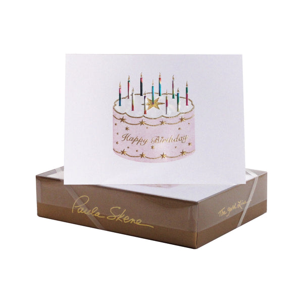 Starring Birthday Cake on White