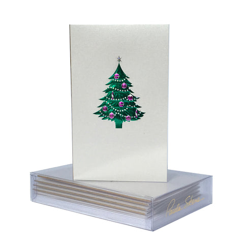 Tree With Ornaments Boxed Mini Note