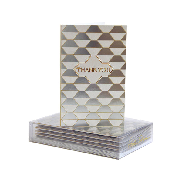 Geometric Thank You Boxed Mini Note