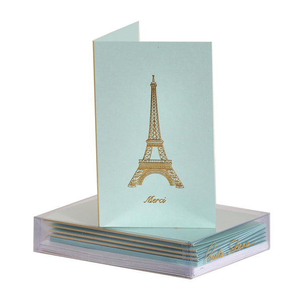 Eiffel Tower Merci Boxed Mini Note