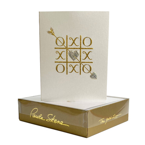 Tic Tac Toe XO - Anniversary Greeting Card