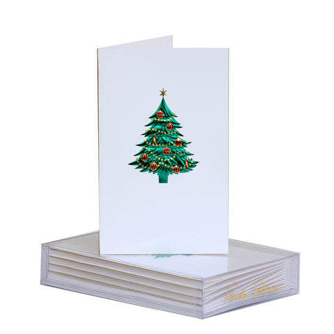 Tree With Ornaments Boxed Mini Note